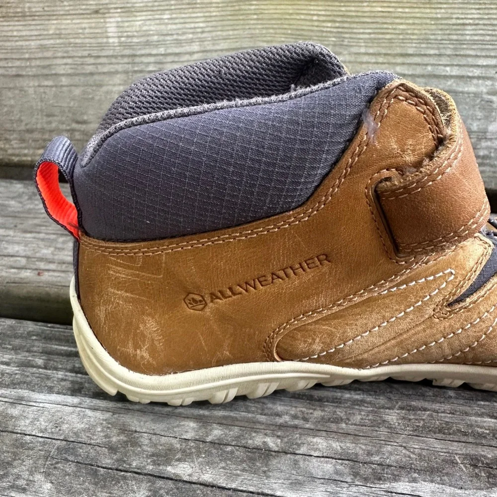 Vivobarefoot Tracker AT Kids Leather Barefoot Boots Brown EU Sz 37 US Sz 5 5.5